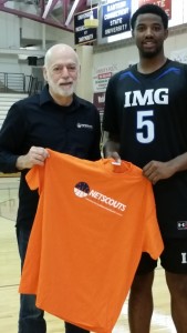 JaQuan Lyle and NetScouts Basketball's Carl Berman